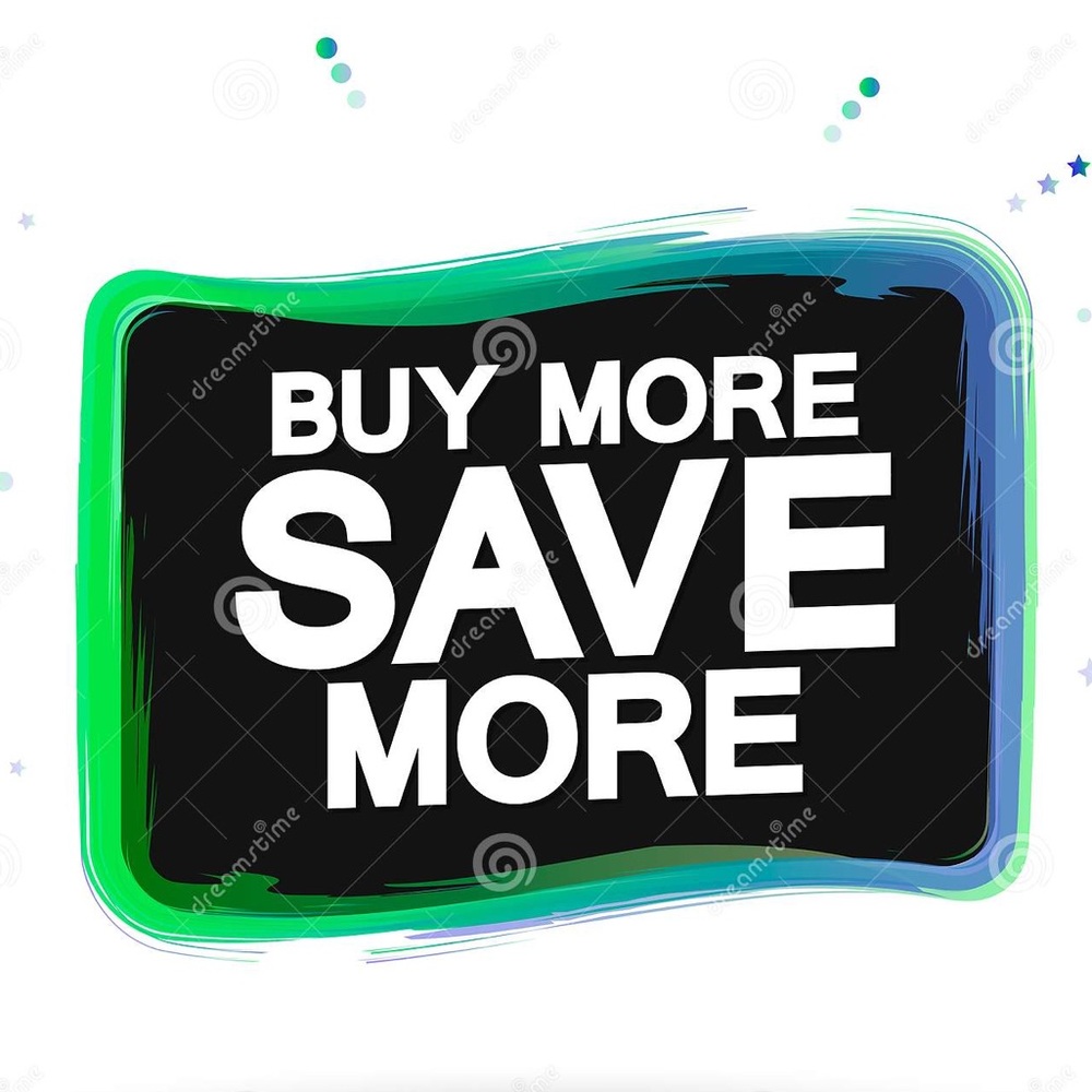 The more items you buy the more money you save!
